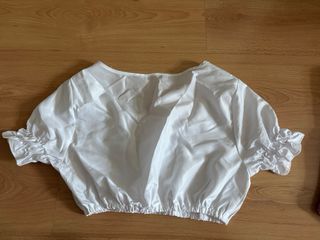 Blusa blanca manga corta