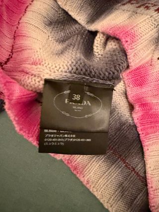 Maglione Prada Tie-Dye Rosa e Nero