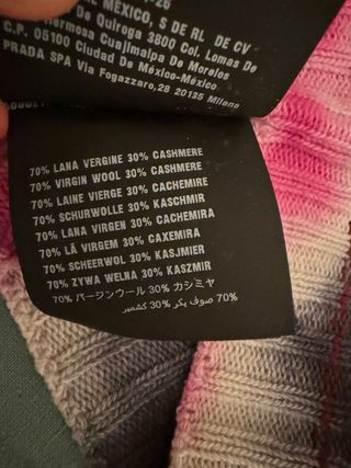 Maglione Prada Tie-Dye Rosa e Nero