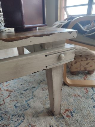 Mesa de centro madera maciza vintage