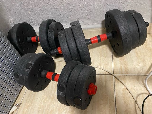 Pesas y barras para deporte