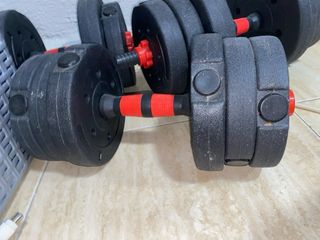 Pesas y barras para deporte