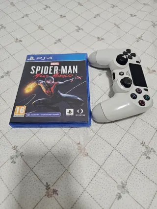 Consola PS4 Pro Blanca + Spider-Man Miles Morales
