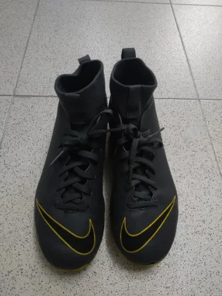 Zapatillas Futbol Nike Talla 42 Negra Amarilla