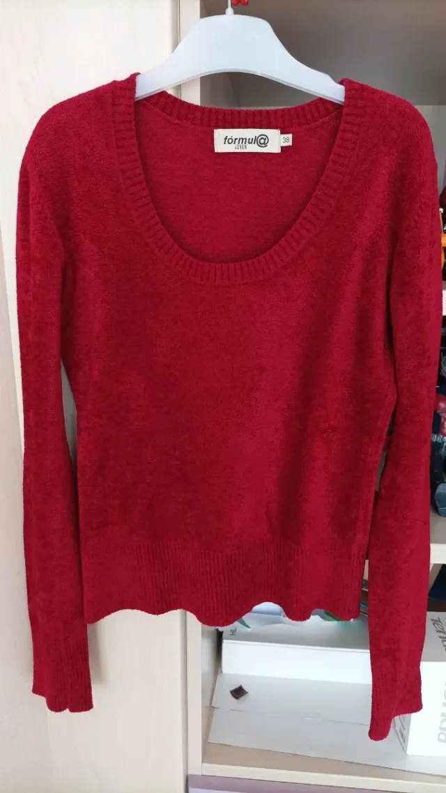 Jersey terciopelo Fórmul@ granate talla M