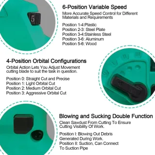 Sierra de calar STANEW 650W + 5 cuchillas