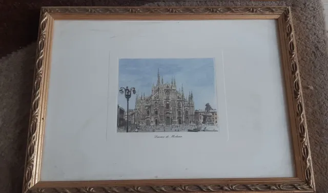 5 Quadretti Vintage Cornice Legno