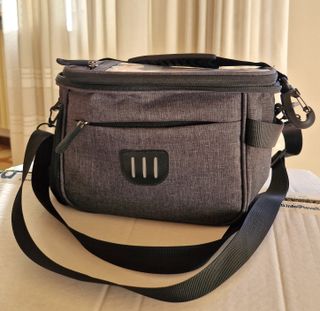 Borsa manubrio bici impermeabile grigia