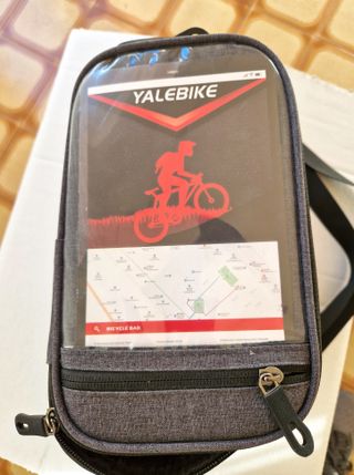 Borsa manubrio bici impermeabile grigia