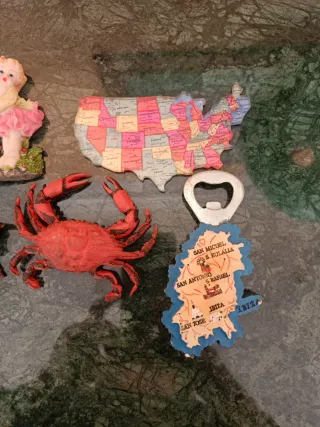 Lote 5 Imanes Nevera Variados