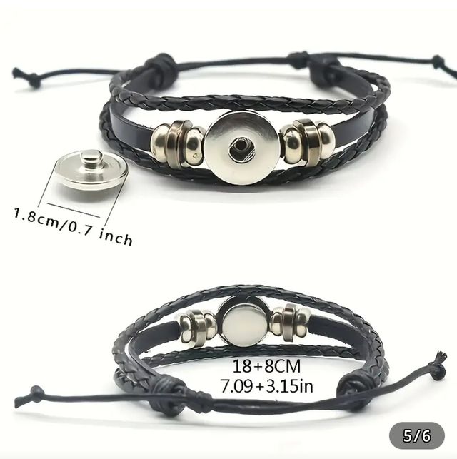 Pulsera San Miguel Arcángel Cuero sintético