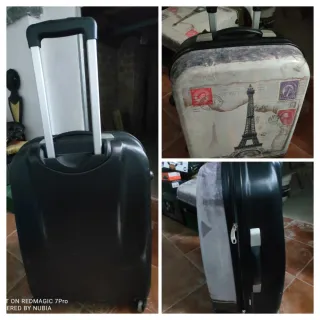2 Maletas Viaje rígidas, con 4 Ruedas.