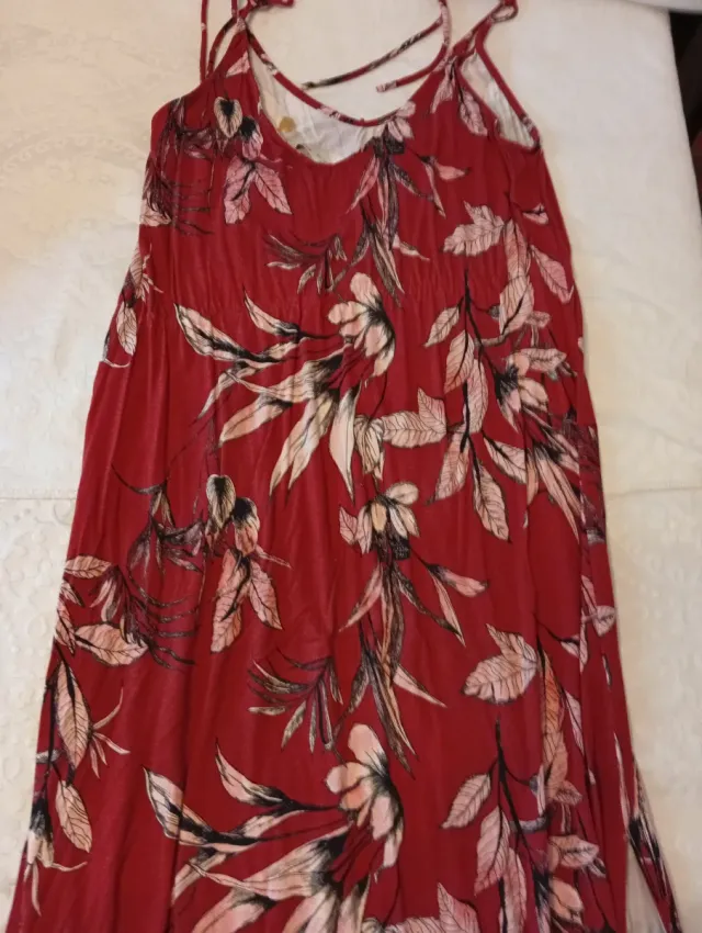 Vestido largo estampado floral