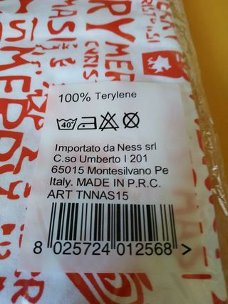 Centrotavola con tovaglia di Natale