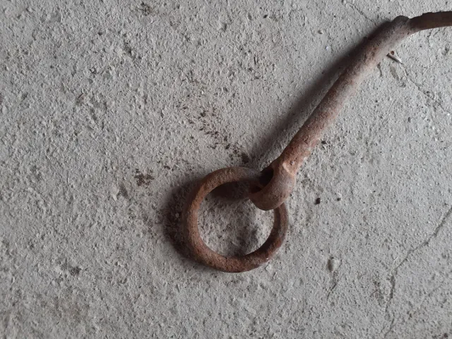 Argollas antiguas cuadra de caballo