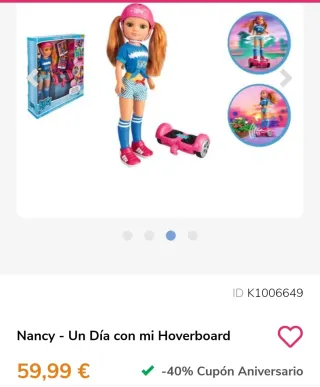 Muñeca Nancy con Hoverboard
