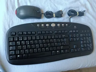 Teclado y Ratón Logitech Microsoft Negro