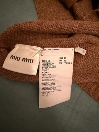 Cardigan Miu Miu Arancione