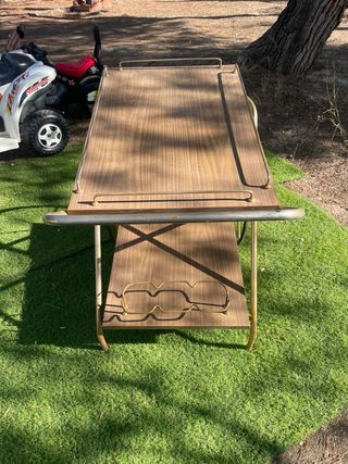 Carrito de servicio vintage madera y metal