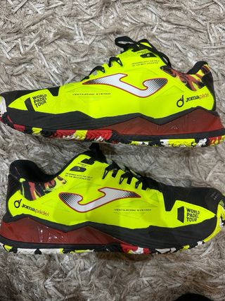 Zapatillas Joma World Padel Tour Negras y Amarilla