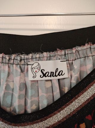 Falda Larga Estampado Leopardo Sanla