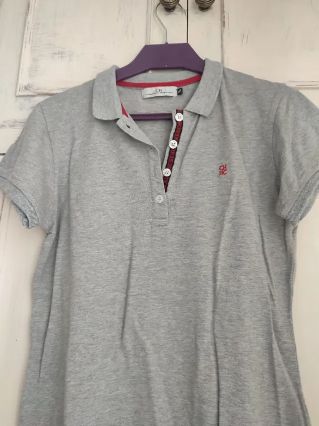 Polo Carolina Herrera Gris Talla xl