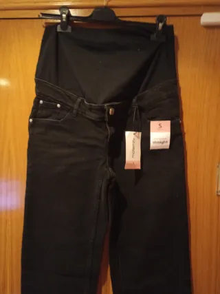 Pantalón premamá negro talla S