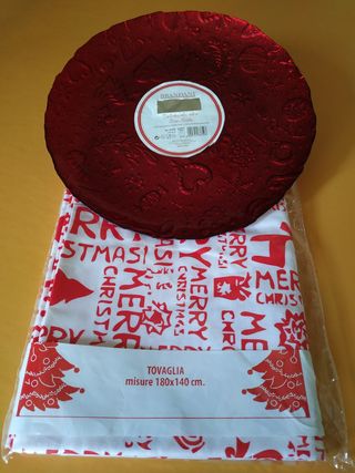 Brandani centrotavola + tovaglia natale