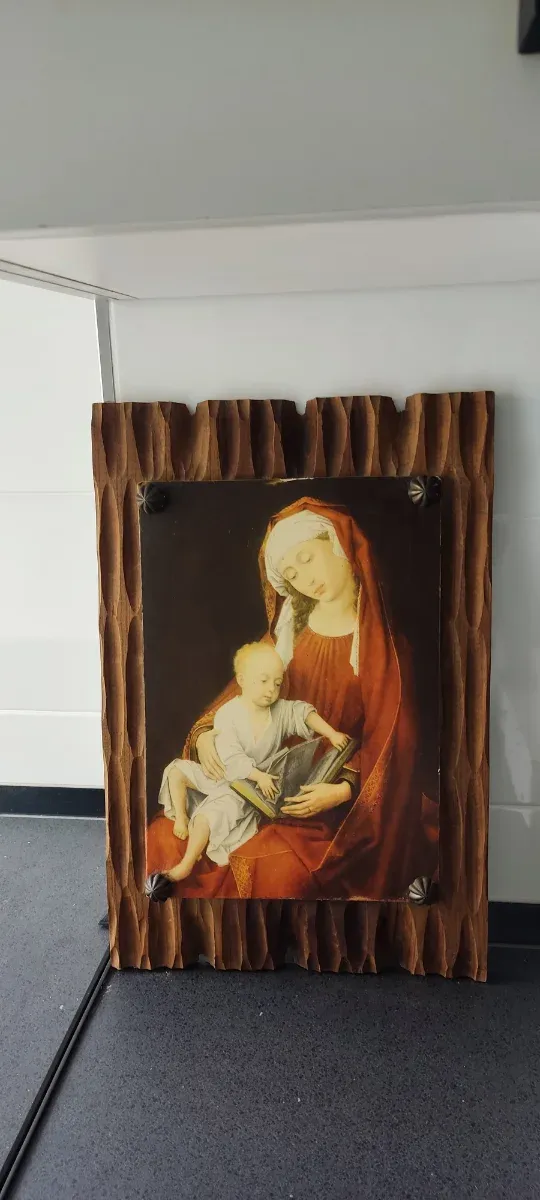 Cuadro Virgen Madera