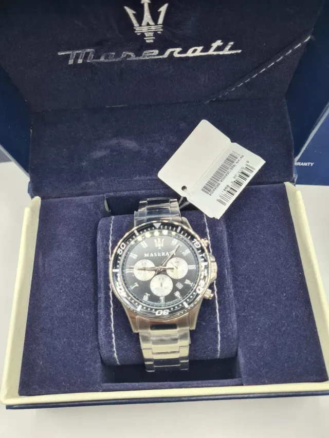 Reloj Maserati Negro/Plata