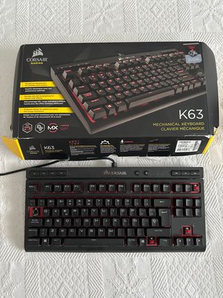 Teclado Mecánico Corsair K63 TKL Cherry MX Red