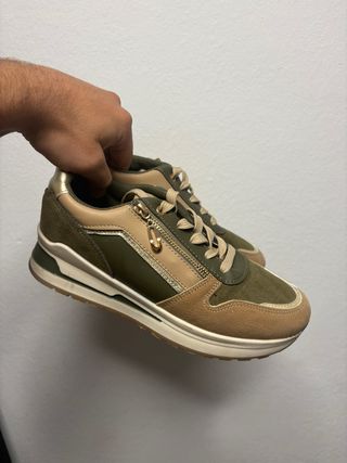 Zapatos Verdes con Cremallera Talla 40