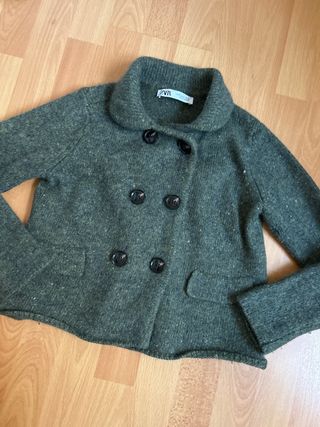 Chaqueta Zara Verde Talla XS/S