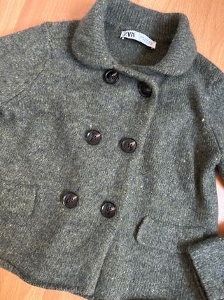 Chaqueta Zara Verde Talla XS/S