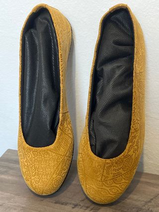 Bailarinas Marrón Texturizadas Talla 39