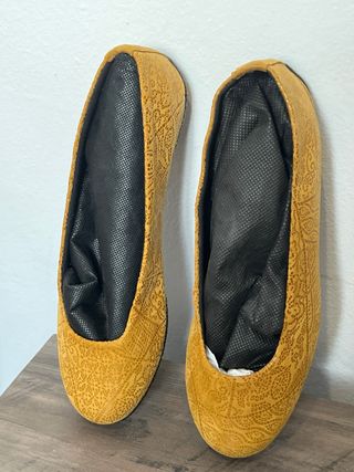 Bailarinas Marrón Texturizadas Talla 39