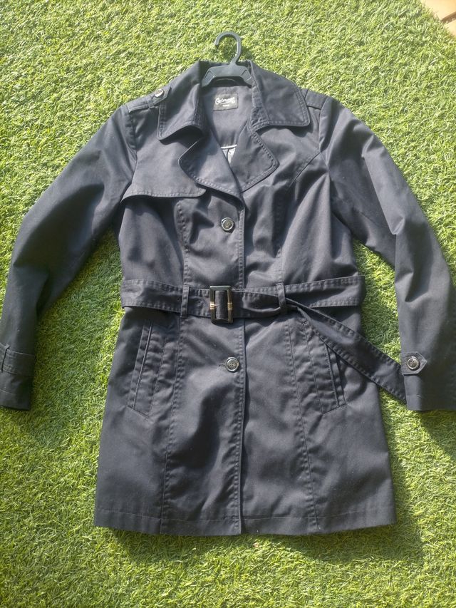 Gabardina azul marino