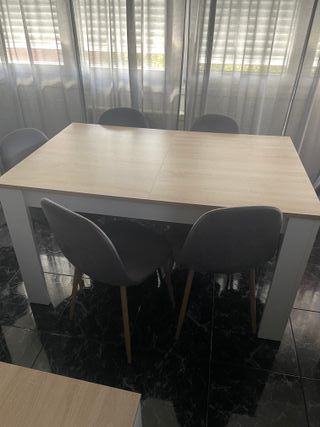 Mesa extensible madera