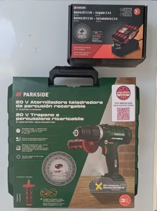 Taladradora percusión atornillador parkside 