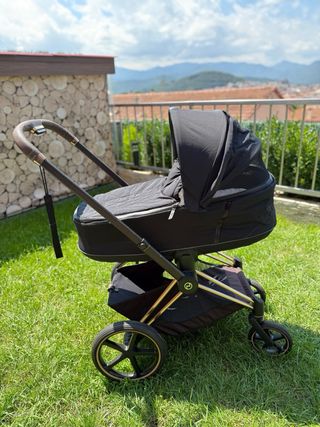 Carro Bebé Cybex PriamNegro+silla Coche+COSSAS ADD