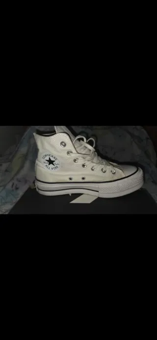 Zapatillas Converse plataforma blancas
