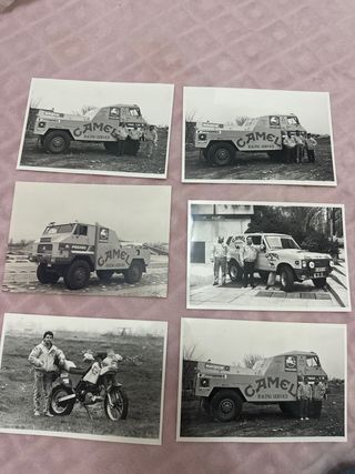 Lote de 6 fotos antiguas Camel Trophy