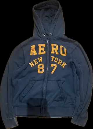 Sudadera Aeropostale Vintage Azul con Cremallera