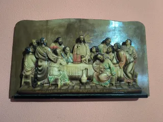 Cuadro Última Cena 3D Madera