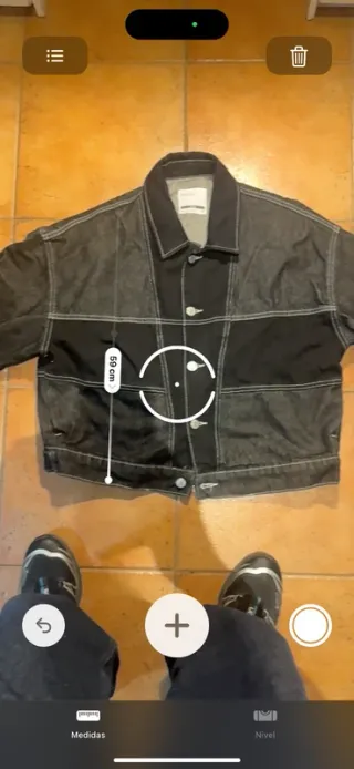 Chaqueta vaquera Bershka negra M