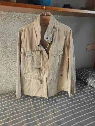 Parka Mango entretiempo beige