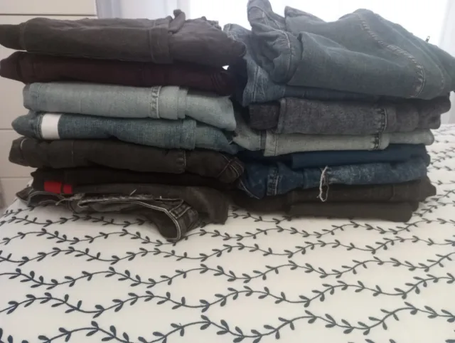 Lote 15 Pantalones (Negro/Azul)