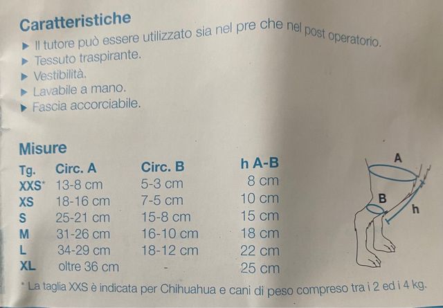 Supporto ginocchio cane Balto