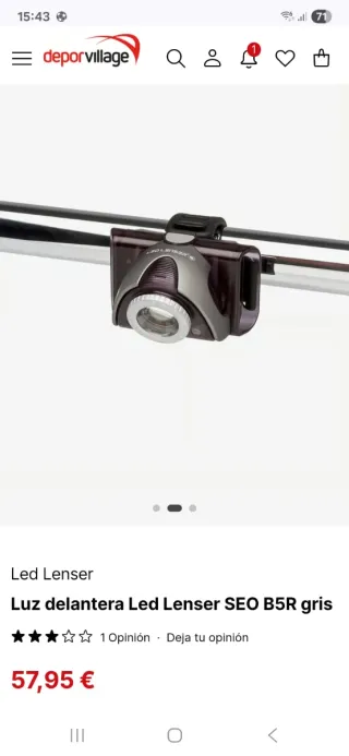 LED Lenser SEO BSR Luz Bicicleta/Frontal
