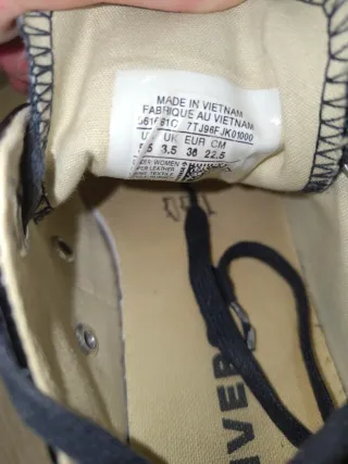 Converse Piel Plataforma Negras